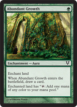 Abundant Growth (Avacyn Restored) Medium Play