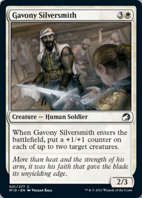 Gavony Silversmith (Innistrad: Midnight Hunt) Light Play Foil