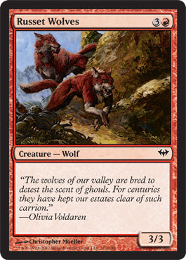 Russet Wolves (Dark Ascension) Light Play Foil