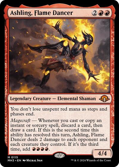 Ashling, Flame Dancer (Modern Horizons 3) Light Play Foil