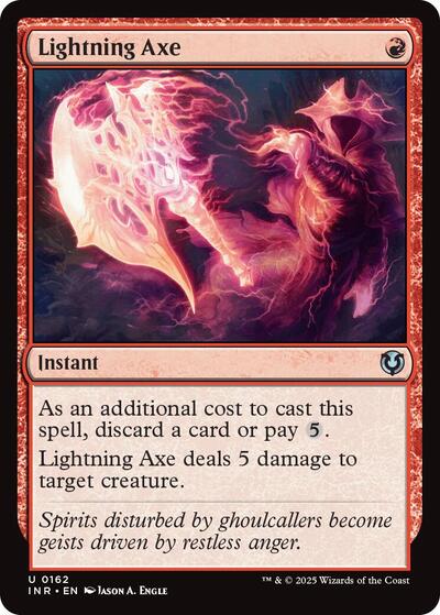 Lightning Axe (Innistrad Remastered) Light Play
