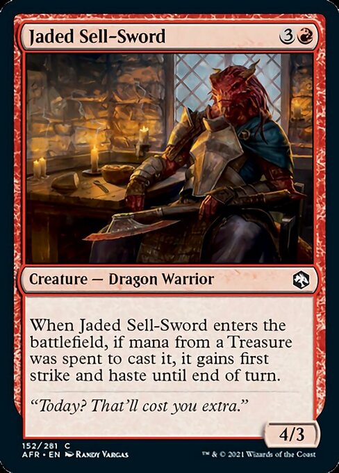 Jaded Sell-Sword (Adventures in the Forgotten Realms) Light Play