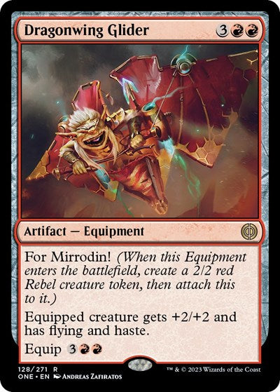 Dragonwing Glider (Phyrexia: All Will Be One) Light Play