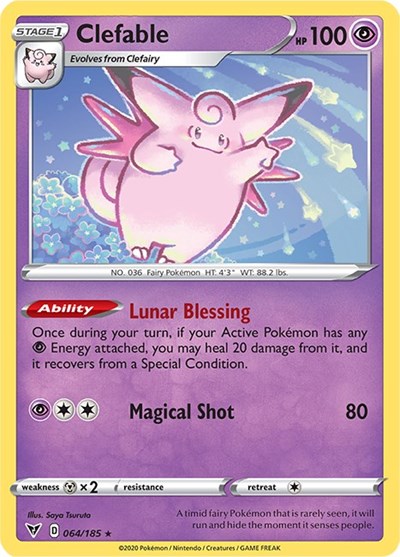 Clefable (SWSH04: Vivid Voltage) Light Play