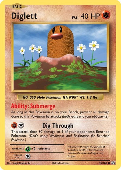 Diglett (XY - Evolutions) Light Play