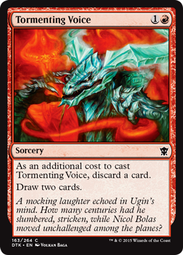 Tormenting Voice (Dragons of Tarkir) Damaged / Poor
