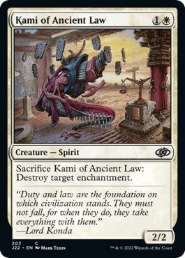 Kami of Ancient Law (Jumpstart 2022) Light Play