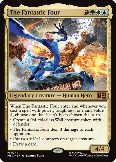 The Fantastic Four (Commander: Marvel Super Heroes) Light Play