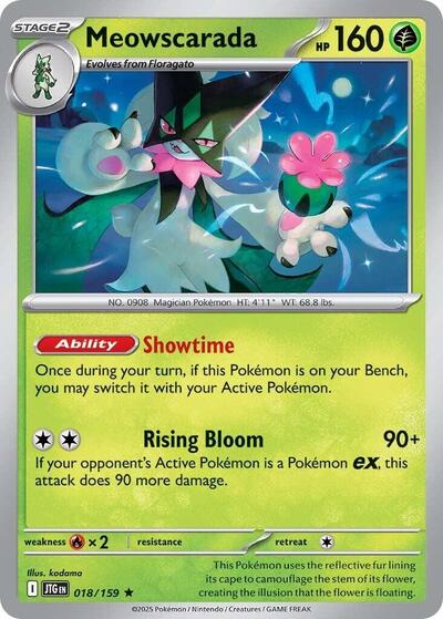Meowscarada (SV09: Journey Together) Light Play Reverse Holofoil