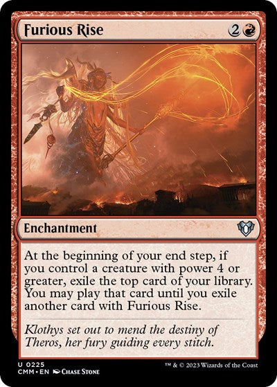 Furious Rise (Commander Masters) Light Play