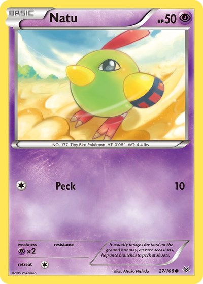 Natu (27) (XY Roaring Skies) Damaged / Poor