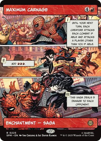 Maximum Carnage (Borderless) (Marvel's Spider-Man) Light Play