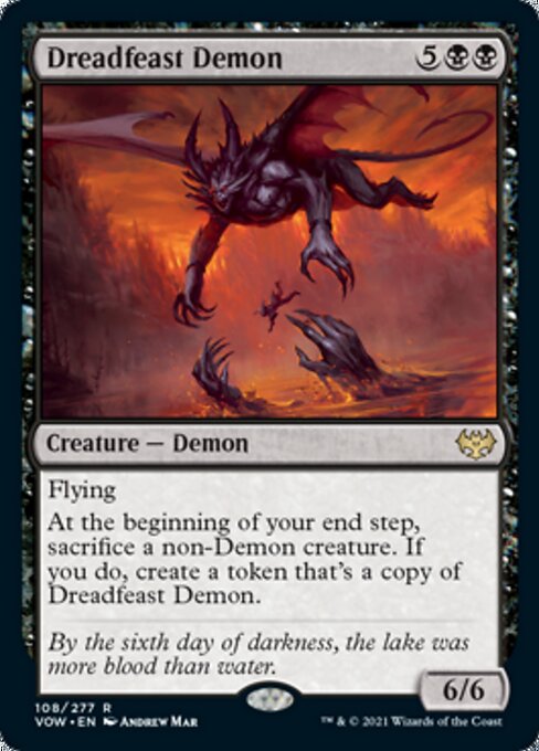 Dreadfeast Demon (Innistrad: Crimson Vow) Light Play Foil