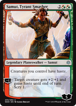 Samut, Tyrant Smasher (War of the Spark) Light Play