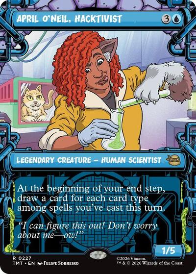 April O'Neil, Hacktivist (0227) (Showcase) (Teenage Mutant Ninja Turtles) Light Play