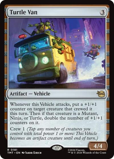 Turtle Van (Teenage Mutant Ninja Turtles) Light Play Foil