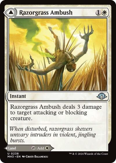 Razorgrass Ambush (Modern Horizons 3) Light Play Foil