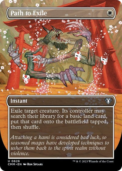 Path to Exile (Borderless) (Commander Masters) Near Mint Foil