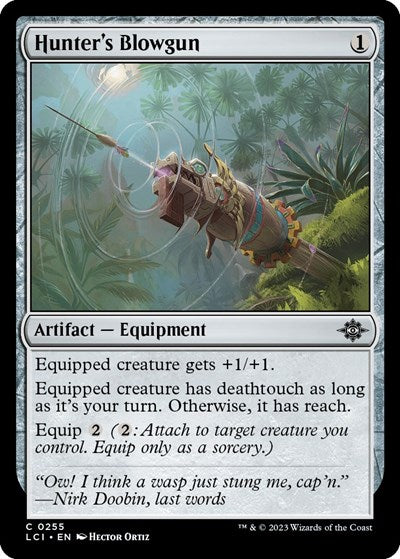 Hunter's Blowgun (The Lost Caverns of Ixalan) Light Play Foil