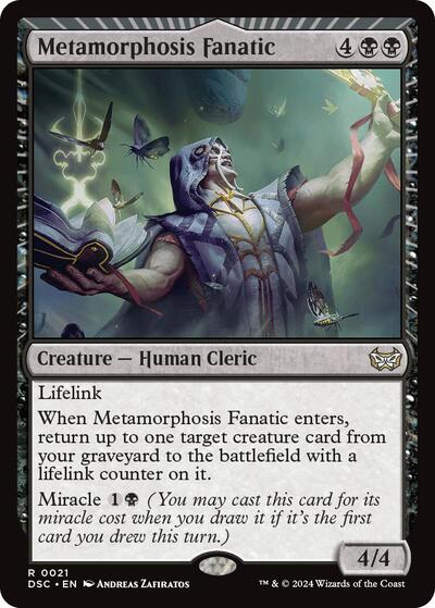 Metamorphosis Fanatic (Commander: Duskmourn: House of Horror) Light Play