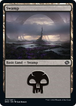 Swamp (272) (The Brothers' War) Light Play Foil