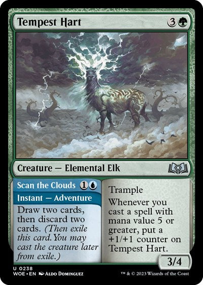 Tempest Hart (Wilds of Eldraine) Light Play Foil