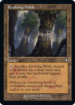 Evolving Wilds (Commander: The Brothers' War) Light Play