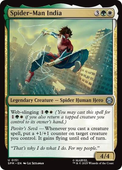 Spider-Man India (Marvel's Spider-Man) Light Play Foil