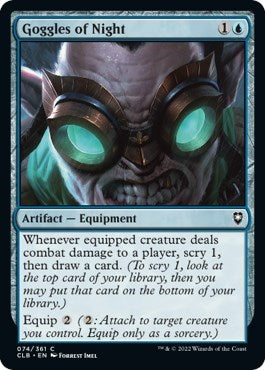 Goggles of Night (Commander Legends: Battle for Baldur's Gate) Light Play