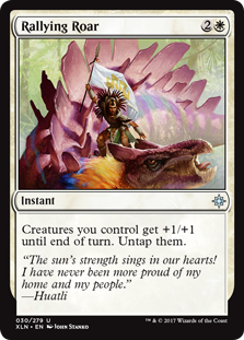 Rallying Roar (Ixalan) Light Play Foil