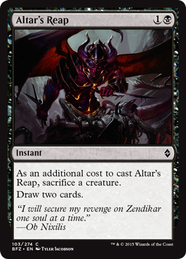 Altar's Reap (Battle for Zendikar) Light Play
