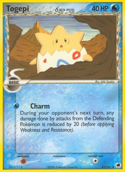 Togepi (Delta Species) (Dragon Frontiers) Damaged / Poor
