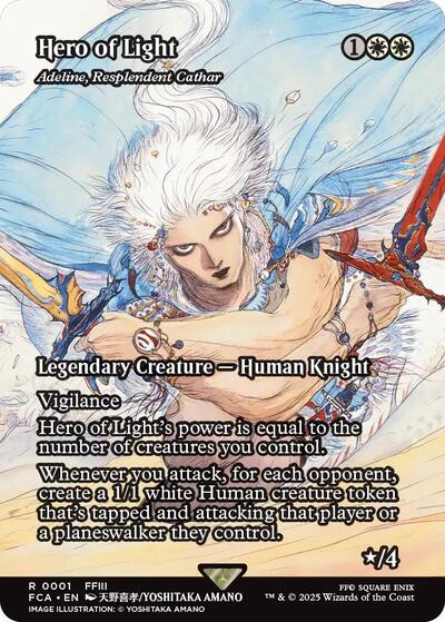 Hero of Light - Adeline, Resplendent Cathar (Showcase) (Universes Beyond: FINAL FANTASY: Through the Ages) Light Play