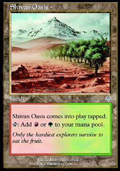 Shivan Oasis (Invasion) Light Play
