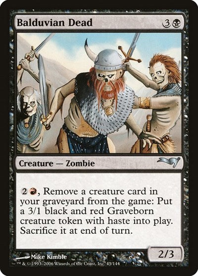 Balduvian Dead (Coldsnap Theme Deck Reprints) Light Play