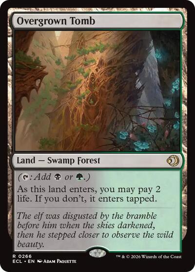 Overgrown Tomb (Lorwyn Eclipsed) Light Play