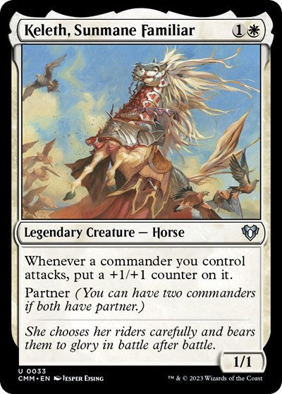 Keleth, Sunmane Familiar (Commander Masters) Light Play