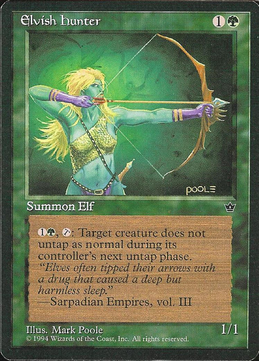 Elvish Hunter (Poole) (Fallen Empires) Medium Play