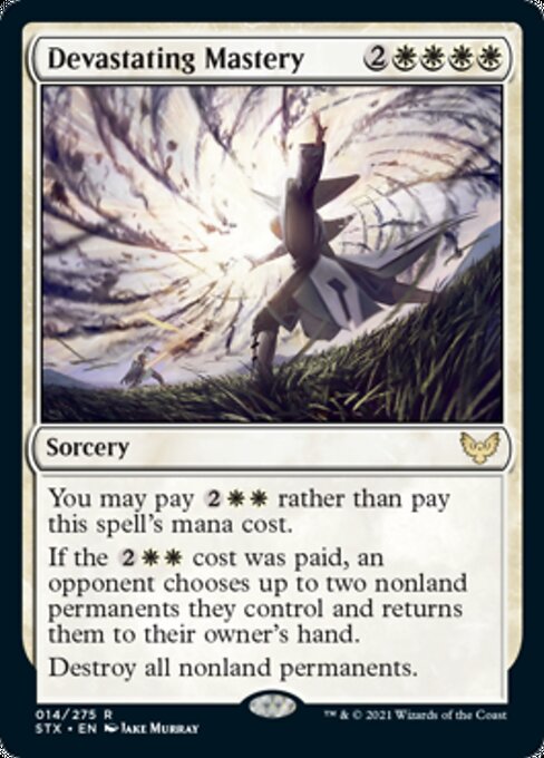 Devastating Mastery (Strixhaven) Light Play Foil