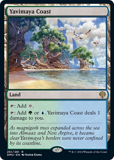 Yavimaya Coast (Dominaria United) Light Play Foil