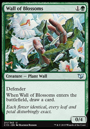 Wall of Blossoms (Commander 2015) Light Play