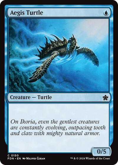 Aegis Turtle (Foundations) Light Play Foil