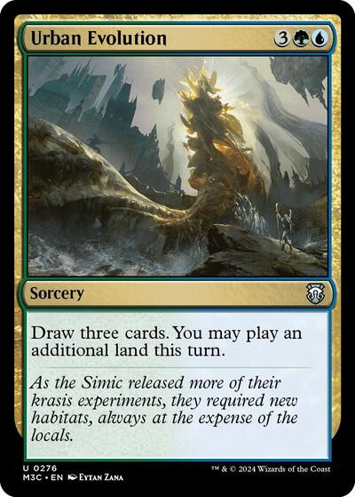 Urban Evolution (Ripple Foil) (Commander: Modern Horizons 3) Light Play Foil