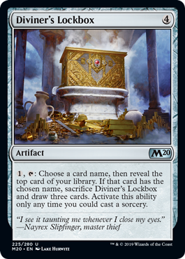 Diviner's Lockbox (Magic 2020 Core Set) Light Play Foil