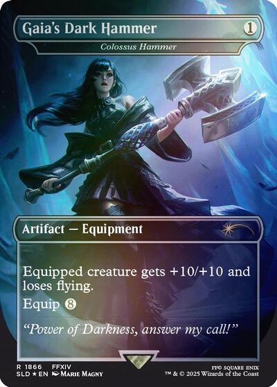 Gaia's Dark Hammer - Colossus Hammer (Rainbow Foil) (Secret Lair) Near Mint Foil