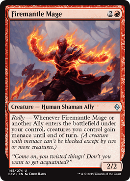 Firemantle Mage (Battle for Zendikar) Light Play