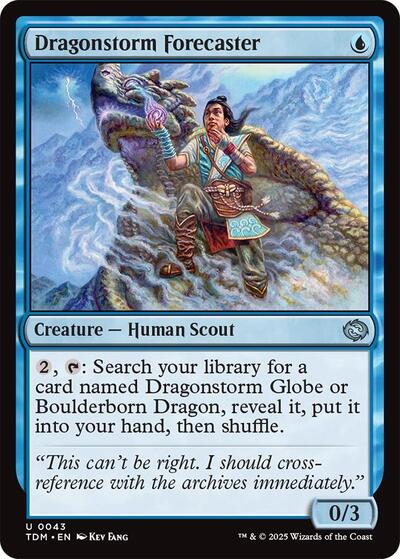 Dragonstorm Forecaster (Tarkir: Dragonstorm) Light Play Foil