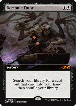 Demonic Tutor (Ultimate Box Toppers) Near Mint Foil