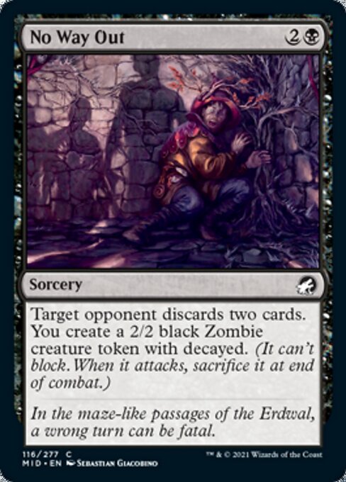 No Way Out (Innistrad: Midnight Hunt) Light Play