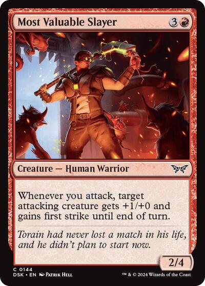 Most Valuable Slayer (Duskmourn: House of Horror) Light Play Foil
